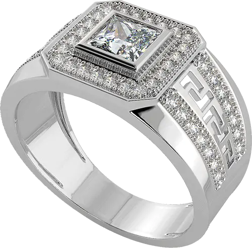 Love Geometric Diamond Ring/Natural Diamond - Shop VIVIDVENTURE General  Rings - Pinkoi